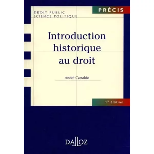 Introduction Historique Au Droit - André Castaldo-image