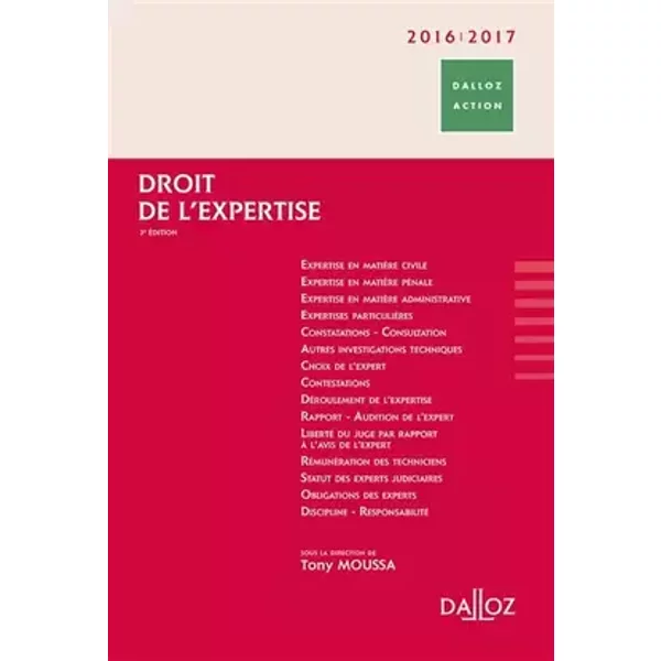 Droit de l'expertise - Tony Moussa, Collectif