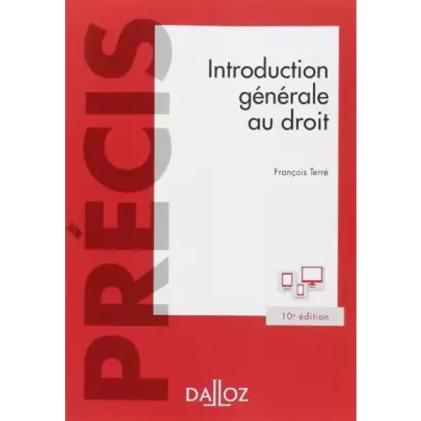 Introduction GéNéRale Au Droit - 10E éD. - FrançOis Terré-image