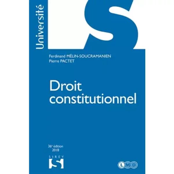 Droit Constitutionnel - 36E éD. - Pierre Pactet, Ferdinand MéLin-Soucramanien-image