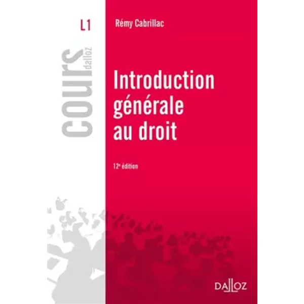Introduction GéNéRale Au Droit - RéMy Cabrillac-image