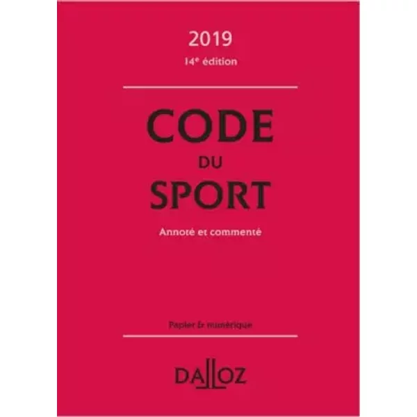 Code Du Sport: Annoté Et Commenté - Collectif, Suzanne Sprungard-image