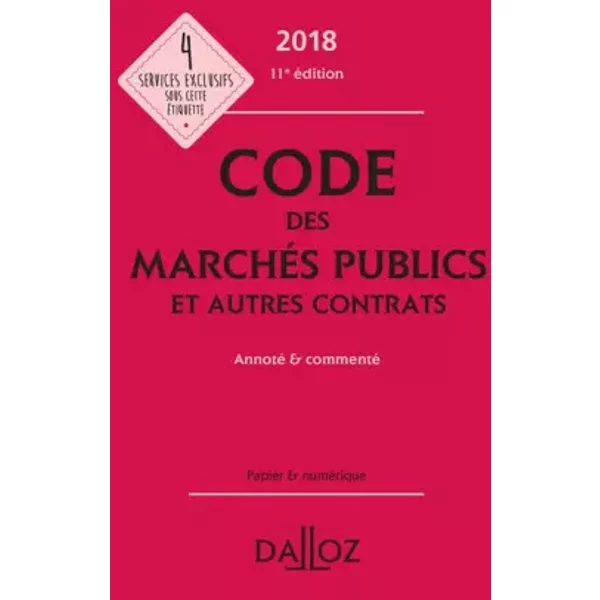 Code Des MarchéS Publics Et Autres Contrats: Annoté & Commenté - Dalloz, Alain MéNéMéNis-image