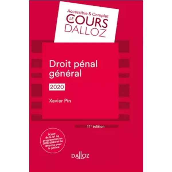 Droit pénal général - Xavier Pin