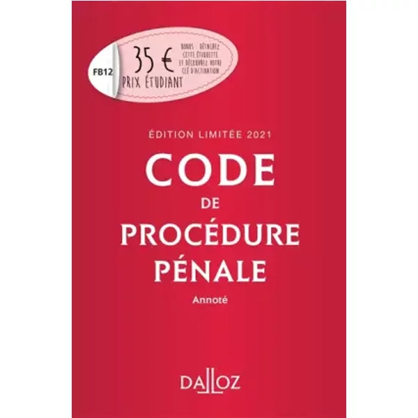 Code De ProcéDure PéNale Annoté - Coralie Ambroise-CastéRot, Jean-FrançOis Renucci, Jean-Paul CéRé, Maud LéNa-image
