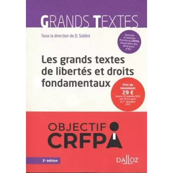 Grands Textes De LibertéS Et Droits Fondamentaux - David Soldini-image
