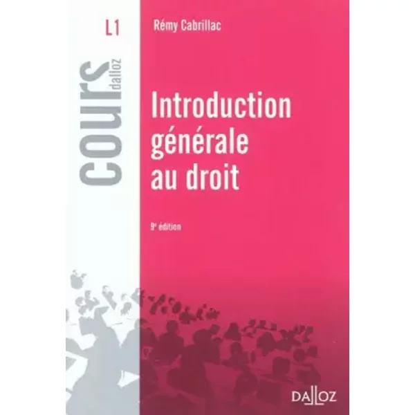 Introduction GéNéRale Au Droit - 9E éD.: Cours - RéMy Cabrillac-image