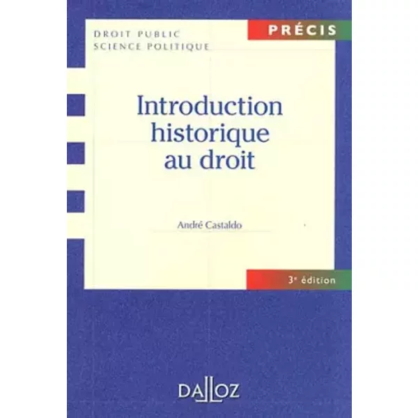 Introduction Historique Au Droit - André Castaldo-image