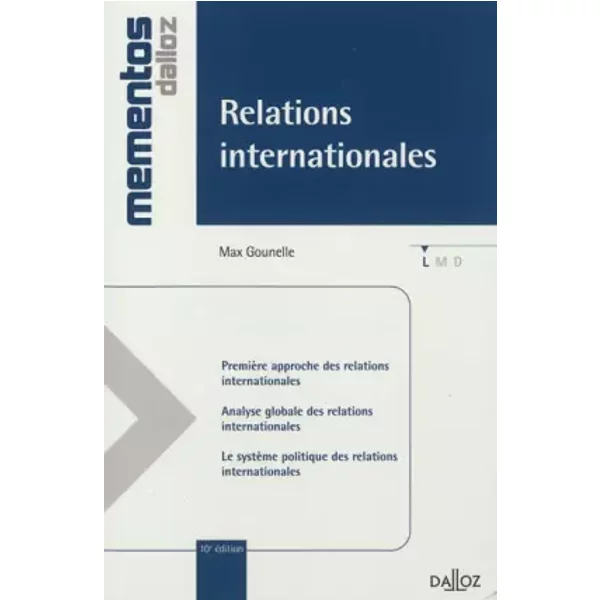Relations Internationales - 10E éD.: MéMentos - Max Gounelle-image