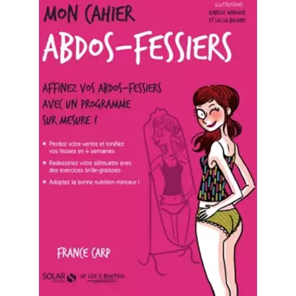 Mon Cahier Abdos-Fessiers - France Carp, Isabelle Maroger, Lili La Baleine-image