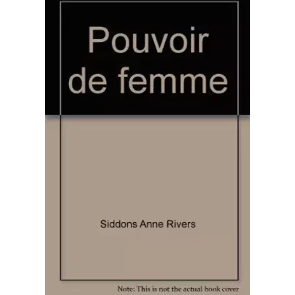 Pouvoir De Femme - Siddons Anne Rivers-image