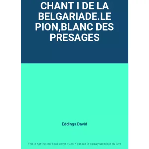 Chant I De La Belgariade.Le Pion,Blanc Des Presages - Eddings David-image