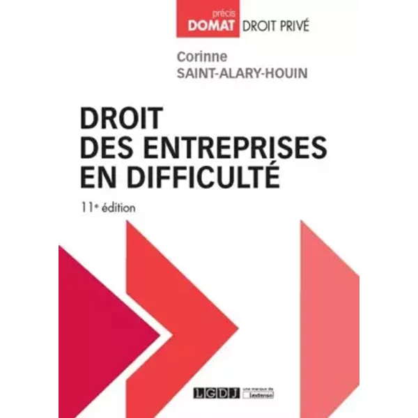 Droit DES Entreprises EN Difficulte - 11EME Edition - SAINT-ALARY-HOUIN C.-image