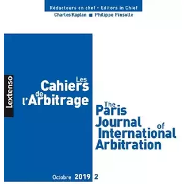 Les Cahiers de l'Arbitrage N°2-2019 - Collectif