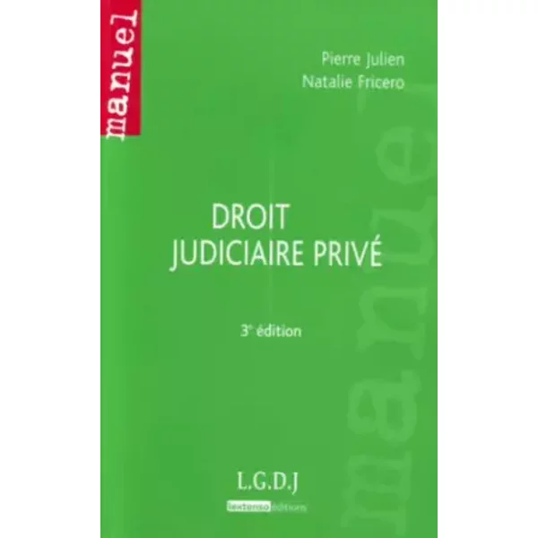 Droit Judiciaire Privé - Natalie Fricero, Pierre Julien-image