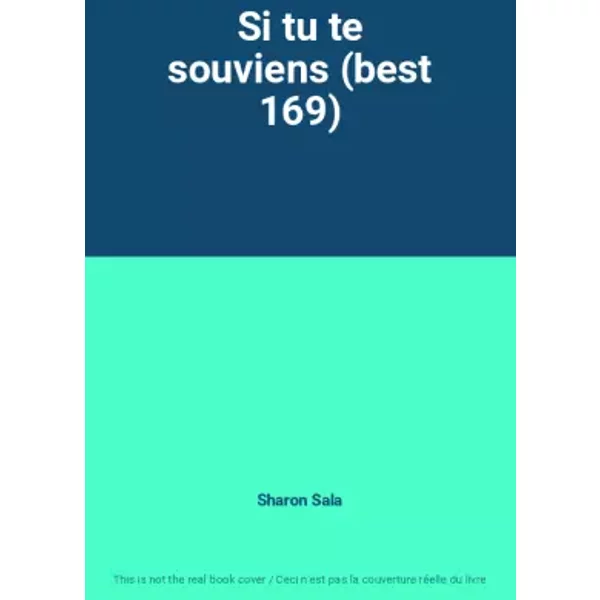 Si Tu Te Souviens (Best 169) - Sharon Sala-image