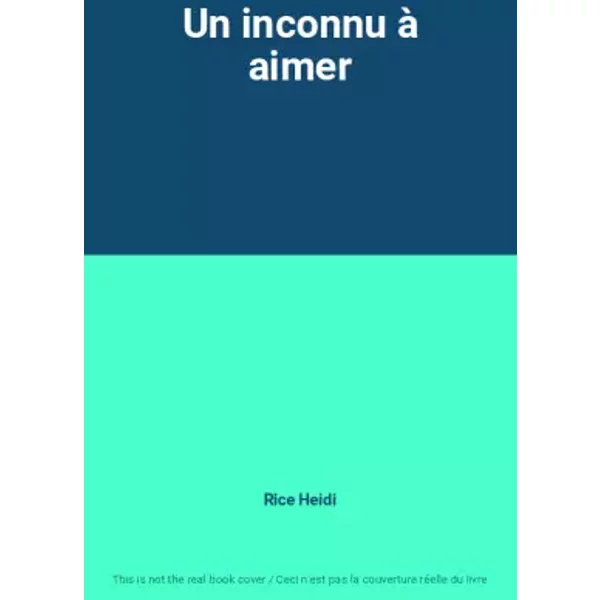 Un Inconnu à Aimer - Rice Heidi-image