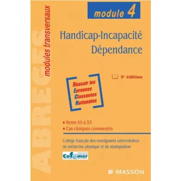 Handicap, incapacité, dépendance - Collège de médecine physique