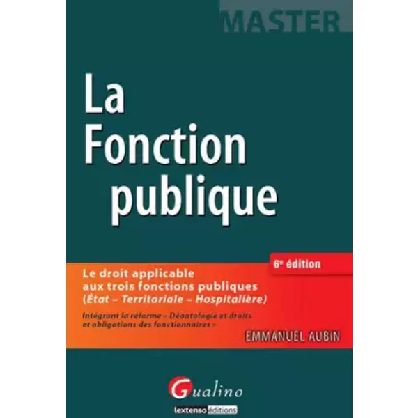La Fonction Publique, 6èMe Ed. - Emmanuel Aubin-image