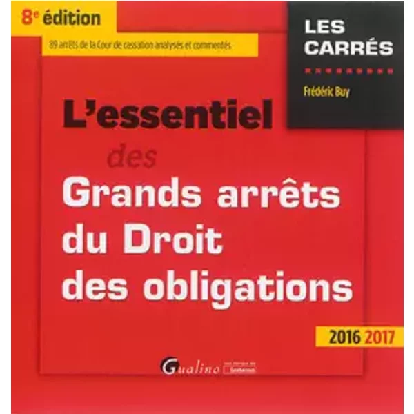 L'essentiel Des Grands ArrêTs Du Droit Des Obligations - FréDéRic Buy-image