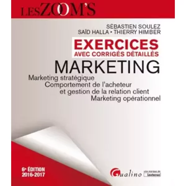 Exercices Avec CorrigéS DéTailléS - Marketing 2016-2017 - Sebastien Soulez-image