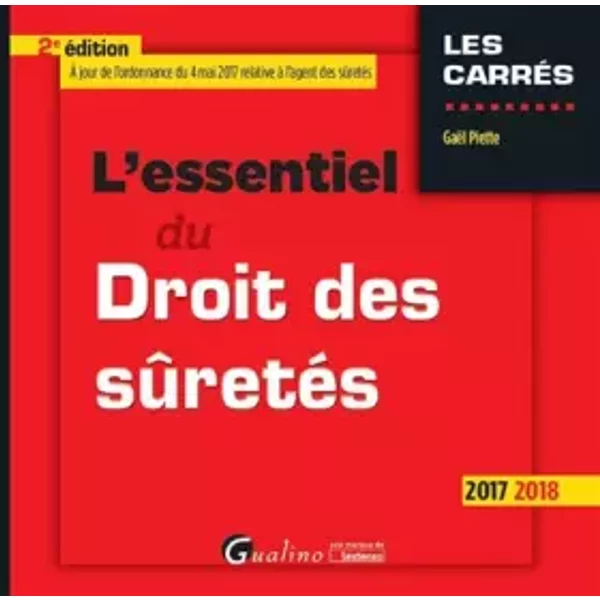 L'essentiel Du Droit Des SûRetéS - GaëL Piette-image