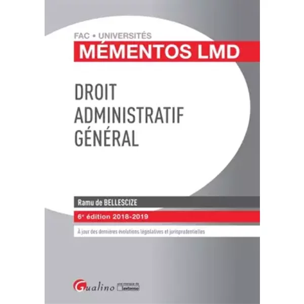 Droit Administratif GéNéRal - Ramu De Bellescize-image