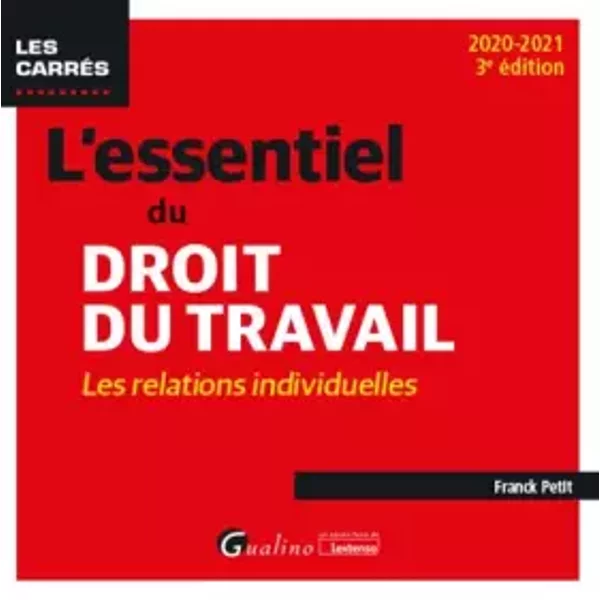 L'essentiel Du Droit Du Travail: Relations Individuelles - FrançOis Petit-image