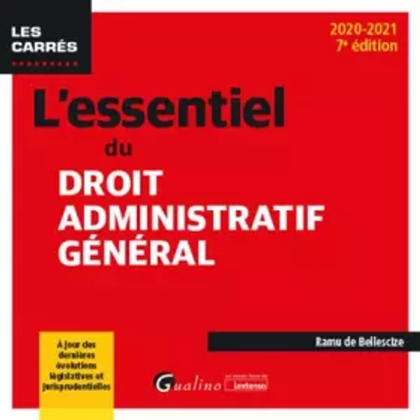 L'essentiel Du Droit Administratif GéNéRal - Ramu De Bellescize-image