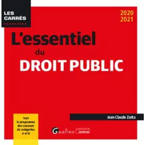 L'essentiel du droit public - Jean-Claude Zarka