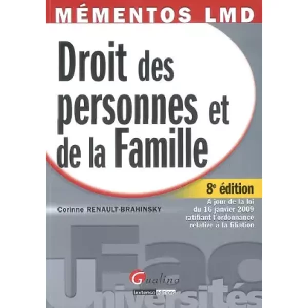 Droit Des Personnes Et De La Famille - Corinne Renault-Brahinsky-image