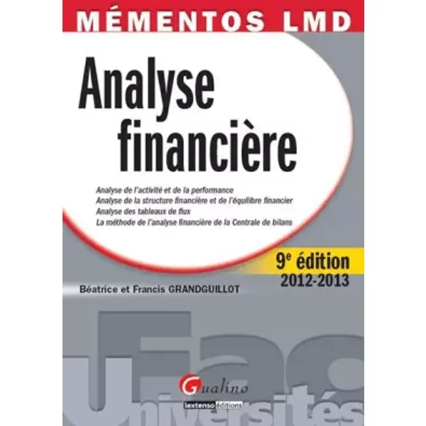 Analyse financière - Béatrice Grandguillot, Francis Grandguillot