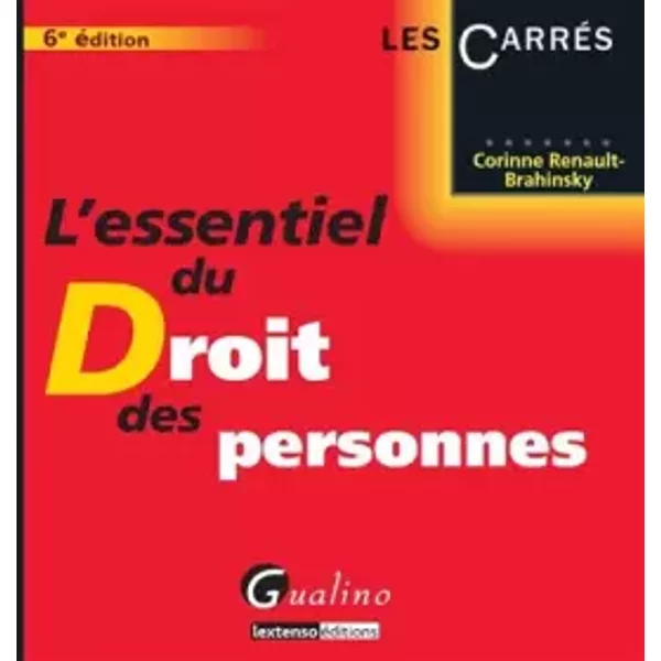 L'essentiel Du Droit Des Personnes - Corinne Renault-Brahinsky-image