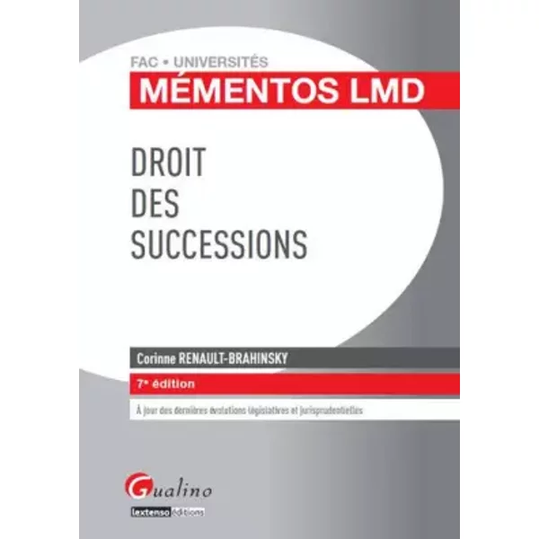 Droit des successions - Corinne Renault-Brahinsky
