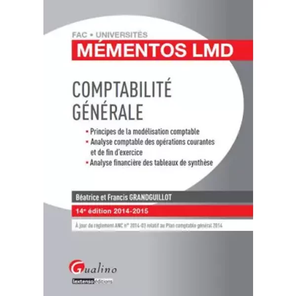 MéMentos Lmd - Comptabilité GéNéRale 2014-2015, 14èMe Ed - Beatrice Et Francis Grandguillot-image