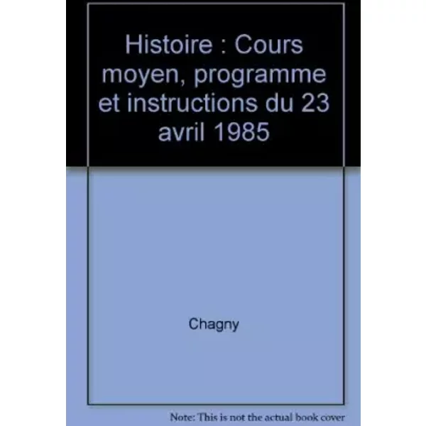 Histoire CM1 CM2, Cycle Des Approfondissements - Chagny-image