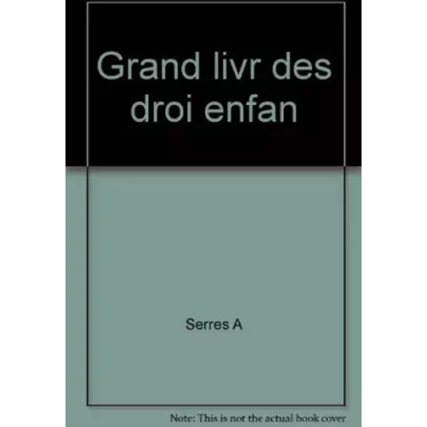 Le Grand Livre Des Droits De L'enfant - Serres A-image