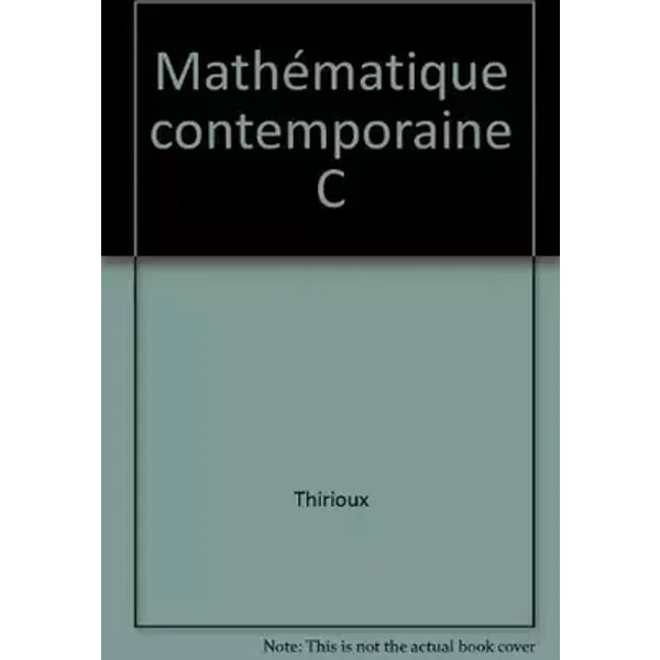 mathématique contemporaine, cours moyen 1re année - cours moyen 2e année - Thirioux