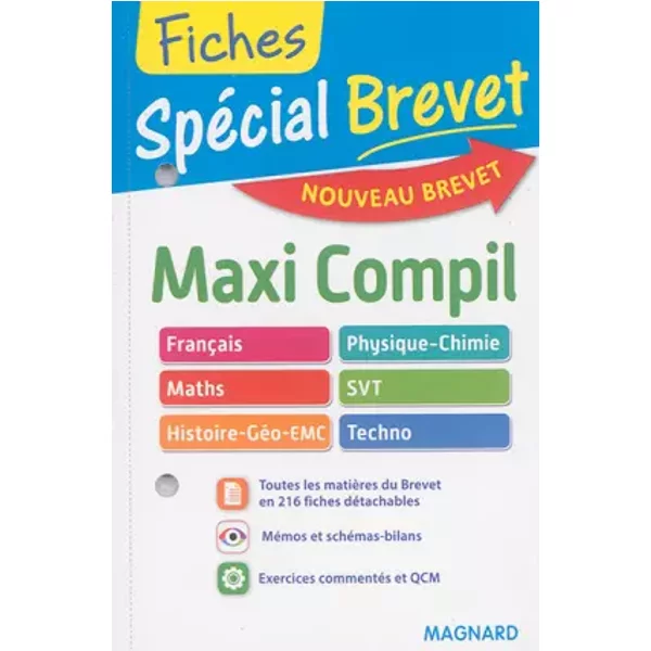 SpéCial Brevet - Maxi Compil De Fiches 3E - Nouveau Programme 2016 - Collectif-image
