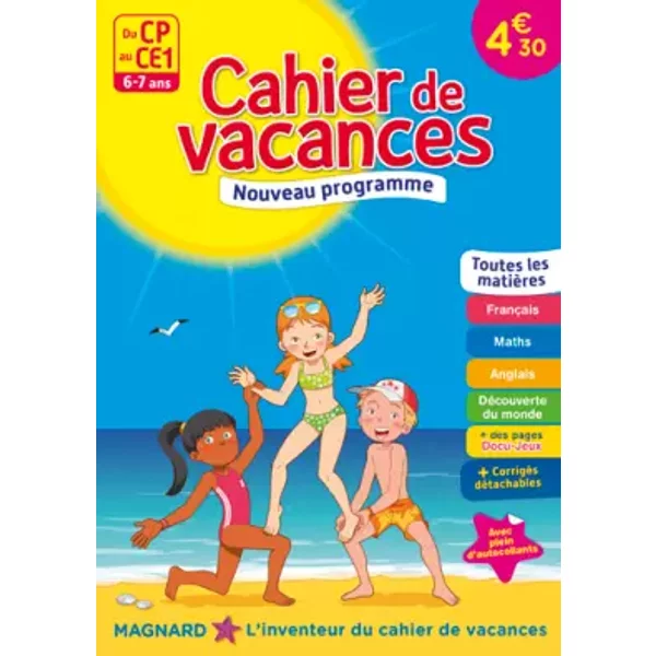 Du CP Au CE1 Cahiers De Vacances 2017 - Collectif-image