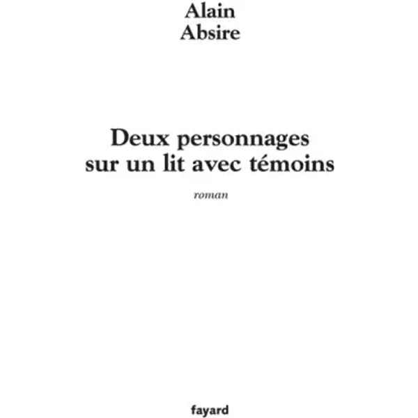 Deux Personnages Sur Un Lit Avec TéMoins - Alain Absire-image