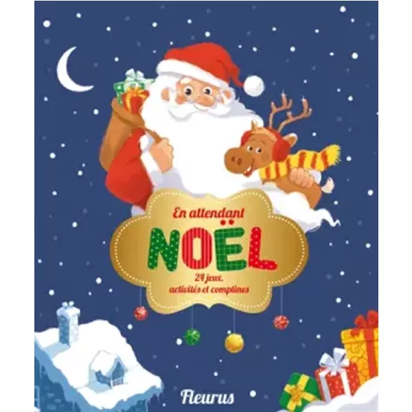 En Attendant NoëL 24 Jeux ActivitéS Et Comptines: 24 Jeux, ActivitéS Et Comptines - Collectif-image