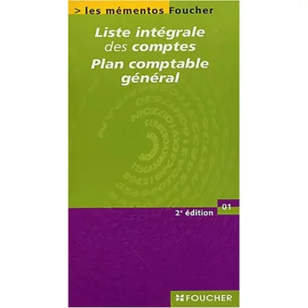 Les MéMentos Foucher : Liste IntéGrale Des Comptes, Plan Comptable GéNéRal - Foucher-image