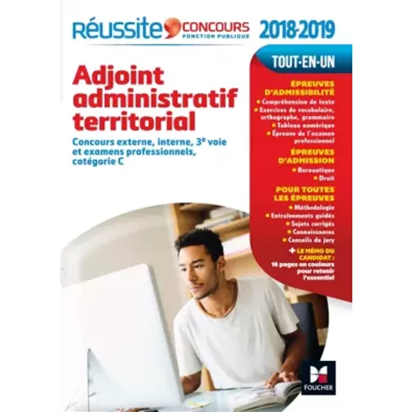RéUssite Concours Adjoint Administratif Territorial 2017 - 2018 N°14 - Denise Laurent, VéRonique Saunier, Bruno Rapatout, Christine Drapp, Agathe Pothin-image