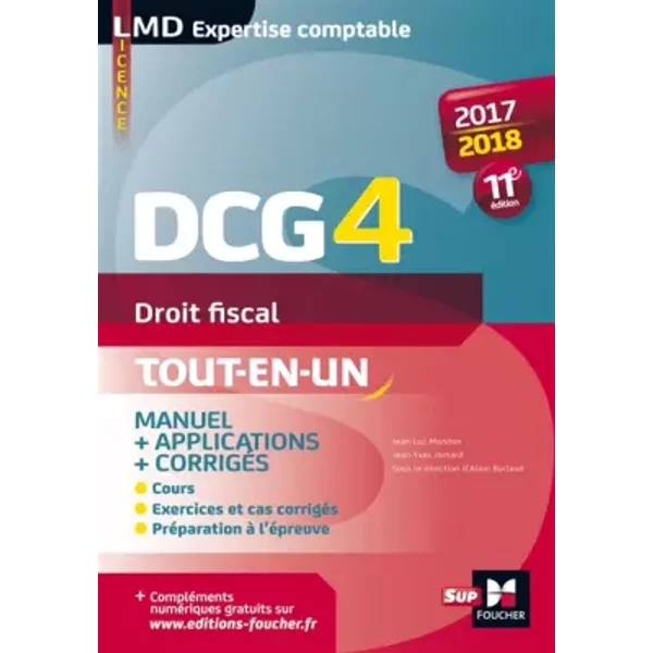 Dcg 4 - Droit Fiscal - Manuel Et Applications - 2017-2018 - 11E éDition - Jean-Yves Jomard, Jean-Luc Mondon, Alain Burlaud-image