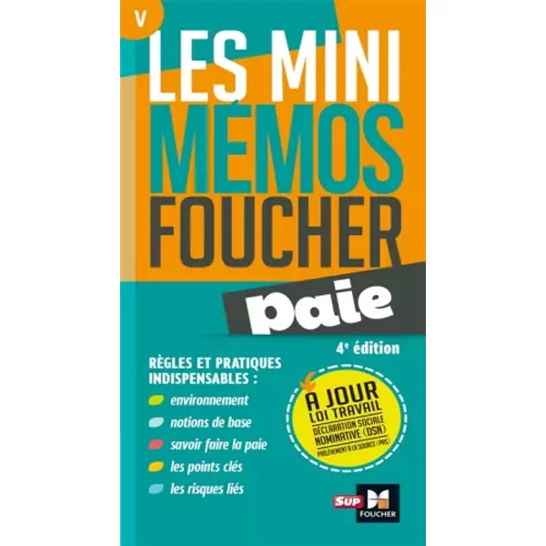 Les Mini Memos Foucher - Paie - 4E éDition - RéVision - Bernard DerangèRe-image