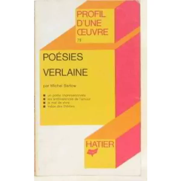 PoéSie - Verlaine (Profil D'une Oeuvre) - Michel Barlow-image