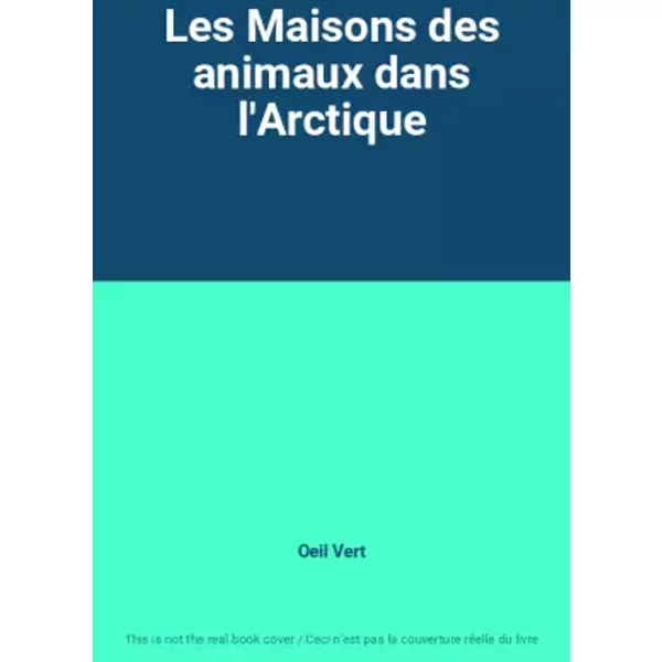 Les Maisons Des Animaux Dans L'arctique - Oeil Vert-image