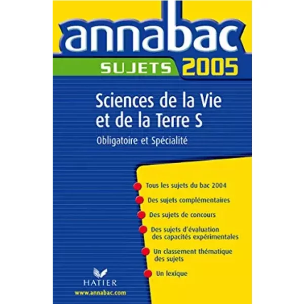 Annabac 2005 Sciences De La Vie De La Terre Tle S Sujets - Jacques Bergeron, Jean-Claude Hervé-image