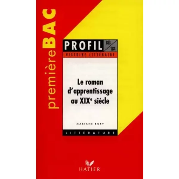 Le Roman D'apprentissage Au Xixe SièCle - Marianne Bury-image